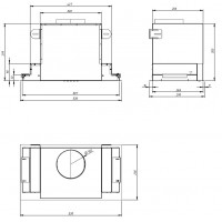 Витяжка повновбудована AKPO WK-10 Neva Glass 850 inox+white 60