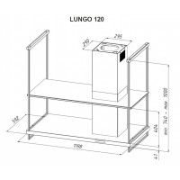 Вытяжка кухонная AKPO WK-9 Lungo 1200 black matt 120