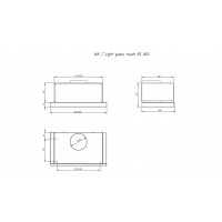 Вытяжка кухонная AKPO WK-7 Light Glass Touch 1200 inox+white 60